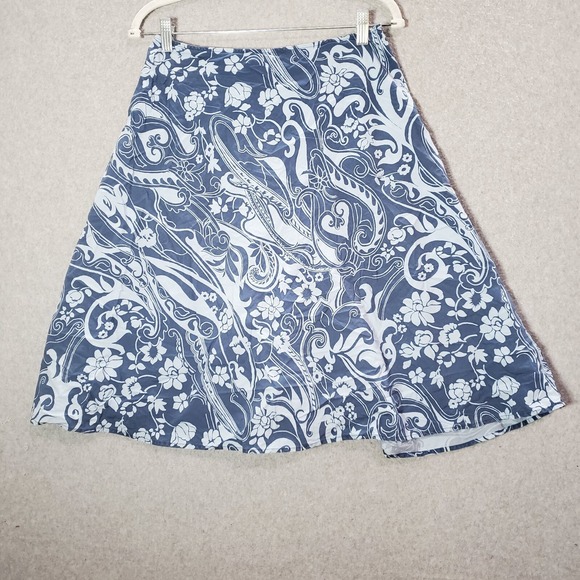 The Limited Dresses & Skirts - VINTAGE The Limited Women Skirt 4 Blue‎ Floral Paisley A Line 90s